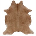 Hand-picked Alexa Natural Cowhide Leather Rug (5' x 7')