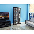 Atlantic 'Windowpane' Espresso Media Cabinet