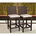 Atlantic 'Olivia' Wicker Barstools (Set of 2)