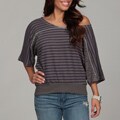 Miken Clothing Junior's Pullover Lace Trim Top