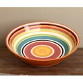 Omniware Rio Striped Ceramic 14-inch Serving Bowl