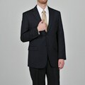 Jones New York Men's Navy Blue Wool Suit
