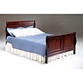 Cherry Sleigh Solid Panel Full-size Headboard/ Footboard Set