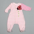Rumble Tumble Newborn Girl's Pink/ White Ladybug Bodysuit