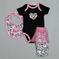 Rumble Tumble Newborn Girl's Zebra Creeper Set