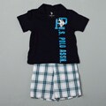 US Polo Boy's Polo and Plaid Shorts