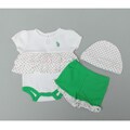 US Polo Newborn Girl's Creeper and Bloomer Set