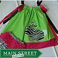 Zebra Bunny Dress Set