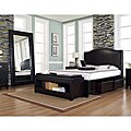 Venice-X 4-Drawer Queen-size Leather Storage Bed
