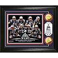 AFC Champs New England Patriots Super Bowl XLVI 24k Gold Coin Team Photo Mint