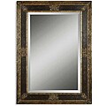 Cadence Burnished Wood Small Antique Framed Mirror