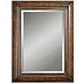 Rowena Distressed Mahogany Framed Mirror