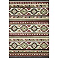 Hand-hooked Rancho Spice/ Multi Rug (3'6 x 5'6)