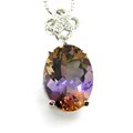 D'sire 10k Gold Ametrine and 1/8ct TDW Diamond Pendant (H-I, I1-I2)