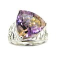 D'sire 10k Gold Blend Ametrine and Diamond Accent Ring