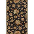 Hand-tufted Black Hippa Wool Rug (12' x 15')