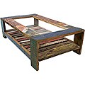 Handmade Wood/ Glass Coffee Table