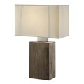 Natural Wood Block Accent Lamp
