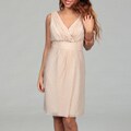 Suzi Chin Women's Blush Ruched Empire Dress