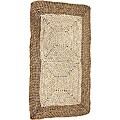 Asian Natural Rush Grass and Maize Rug (2'7 x 1'6)