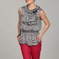 Piano Women's Abstract Houndstooth Sleeveless Top