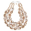 Freshwater Mother of Pearl 3-strand Necklace (6 mm)