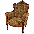 Ochre Flowers 'Queen Victoria' Arm Chair (China)