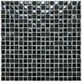 SomerTile 11.75x11.75-inch Posh Pixie Black Porcelain Mosaic Tiles (Set of 10)