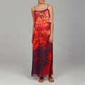Argenti Chiffon Layered Tank Top Maxi Dress