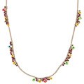 Betsey Johnson Goldtone Glass and Resin Evil Eye Illusion Necklace