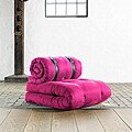 Fresh Futon 'Buckle Up' Pink Futon Chair
