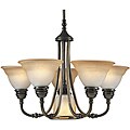 Aztec Lighting Transitional 6-light Antique Brass Chandelier