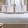 Brentwood Ivory/ Taupe King-size Quilted Bedspread Set