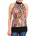 Stanzino Women's Black/ Ivory Backless Top