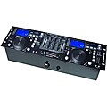 Pyle Rack Mount Professional Dual DJ Controller W/ Scratch, Loop, Mixer, USB/SD