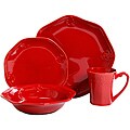 Gibson Country Crest 16-piece Red Dinnerware Set