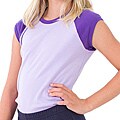 American Apparel Girl's Lavender/ Purple Raglan Top