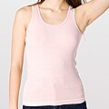 American Apparel Women's 'Boy Beater' Light Pink Rib Tank