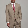 Lauren by Ralph Lauren Men's 2-button Tan Wool Suit