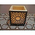 Alabaster and Brass Cordoba Candle Holder (Egypt)