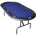 Bi-Fold Blue 84-inch Texas Hold'em Poker Table