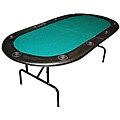 Bi-Fold Green 84-inch Texas Hold'em Poker Table