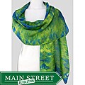 Gyspy River Riches Hand-dyed 'Limelight' Washable Silk Scarf