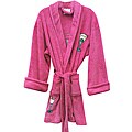 Aegean Apparel Women's 'Cocktail Night' Fuchsia Plush Bathrobe