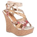 Refresh by Beston Women's 'JUDITH-01' Wedge Sandals