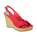Refresh by Beston Women's 'BONNIE-02' Slingback Rattan Wedge Sandals