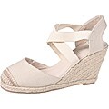 Refresh by Beston Women's 'ADA-01' Solid Fabric Wedges
