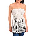 Stanzino Women's White/ Black Studded Top