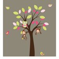 Nursery Wall Art Girl's 8-piece Decal Set