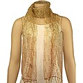 Hand-spun Silk Yellow Confetti Scarf (India)
